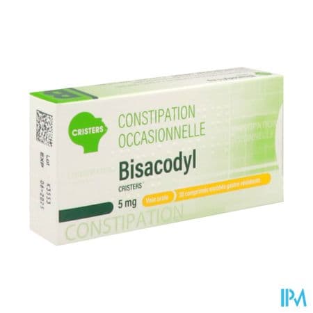 BISACODYL 5MG CRISTERS CPR 30 — Pharmacie du stade