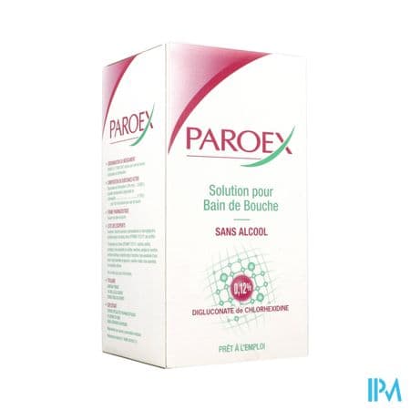 PAROEX 0,12% BAIN BOUCHE FL 500ML