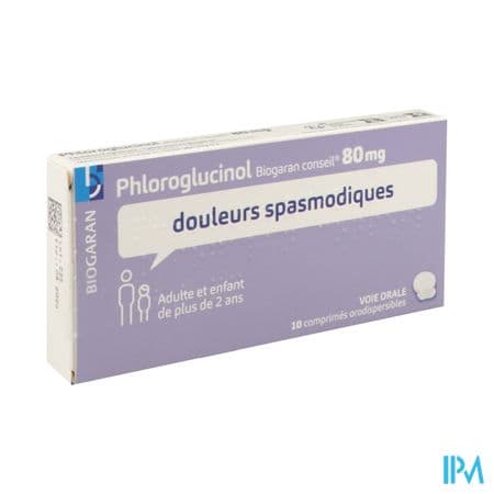 Phloroglucinol Biogaran Conseil 80mg Comprime Orodispersible 10 — PHARMACIE DE LA GARE Nancy