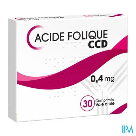 ACIDE FOLIQUE 0,4MG CCD CPR 90 — Aprium Pharmacie des Colonnes - M'Sika