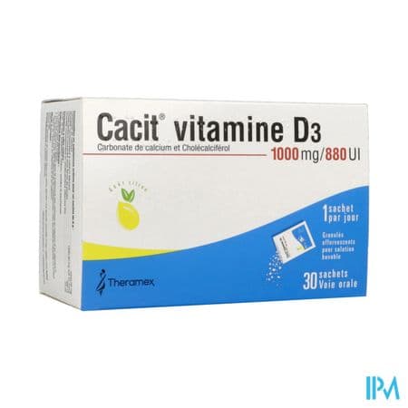 CACIT VIT D3 1G/880UI SACHET EFF30 — Pharmacie Pré Saint Gervais