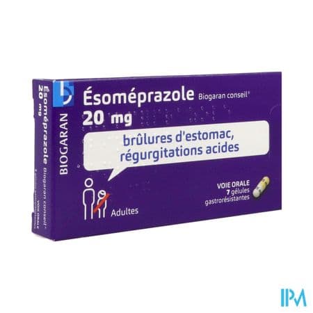 ESOMEPRAZOLE 20MG BGR CONS GEL 7 — Pharmacie du Centre Gennevilliers