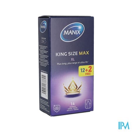 Manix King Size Max Preservatif 12 + 2 Gratuit — PHARMACIE DES CLINIQUES
