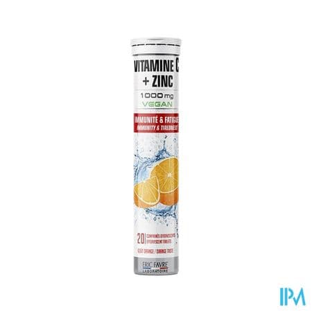 Eric Favre Vitamine C Zinc Comprime Eff 20