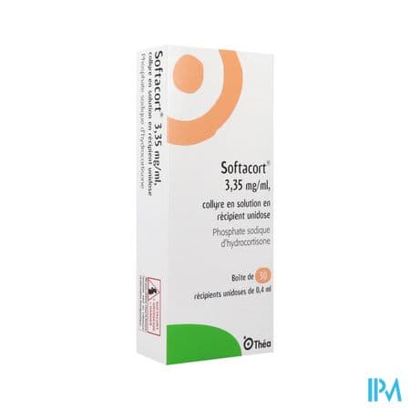 Softacort 3mg35/ml Collyre Unidose 0ml4 30 — Pharmacie Européenne 24/24 de la place de clichy