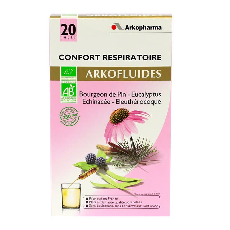 ARKOFLUIDE CONF RESPIR AMP15ML 20 — Pharmacie du Vercors