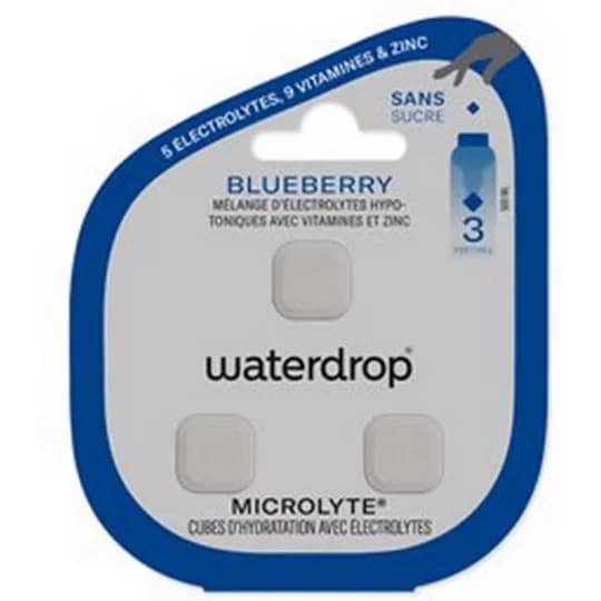 WATERDROP MICROLYTE MYRTILLE X3 — Grande Pharmacie de Grenelle