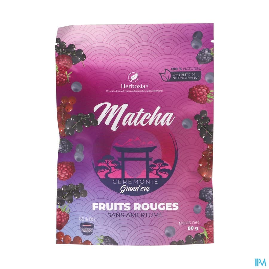 HERBOSIA MATCHA FRUIT ROUGE 80G — La Grande Pharmacie Moderne