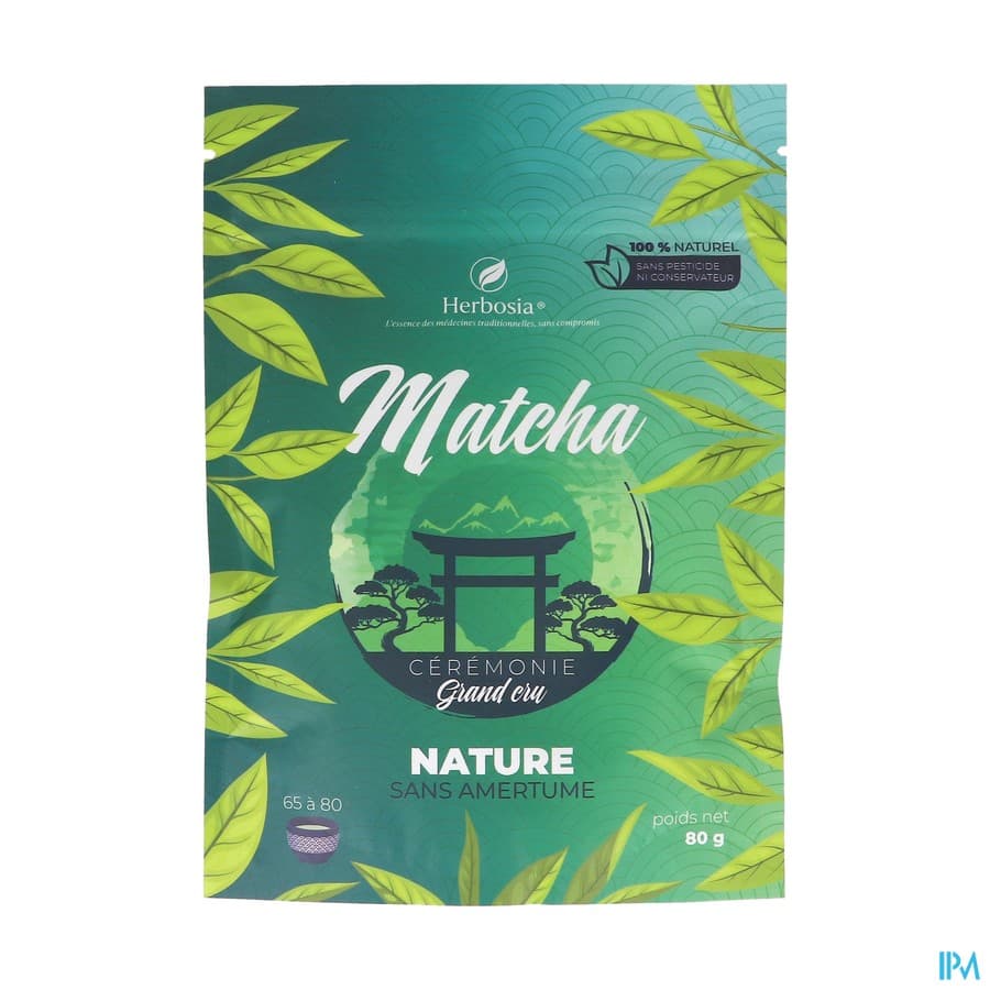 HERBOSIA MATCHA NATURE 80G — La Grande Pharmacie Moderne