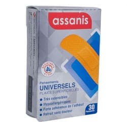 ASSANIS PANSEMENT UNIVERSEL X30 — Apothical Grande Pharmacie de Fleury
