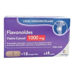 FLAVONOIDES 1 000MG VIATRIS CPR 18 — Pharmacie Chartreuse