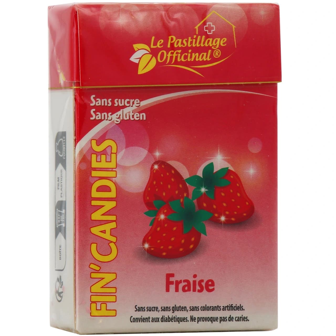 Fin Candies Pastille Sans Sucre Fraise 80g — Pharmacie centrale de la Villette 93 Pharmacie de garde 24h/24
