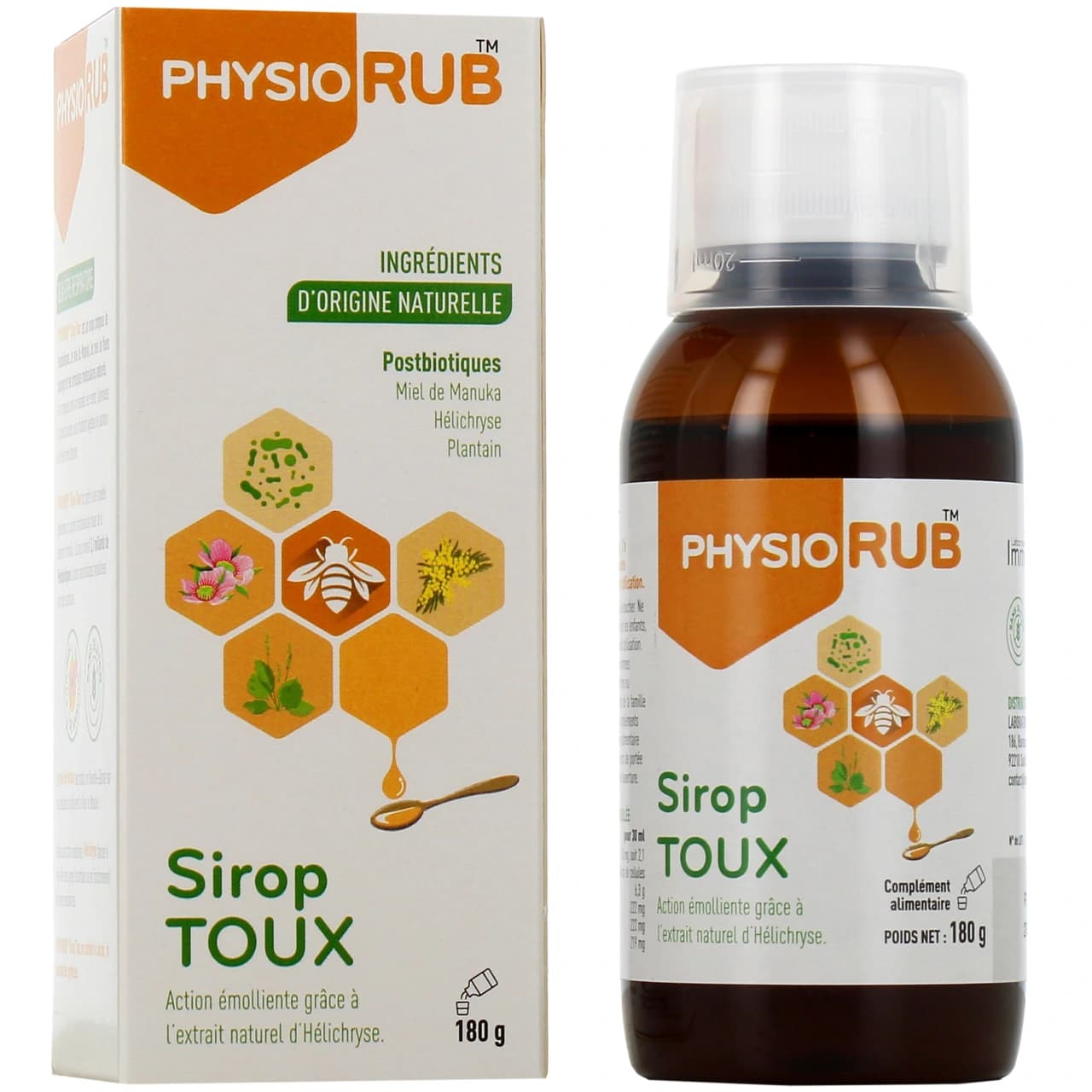 PHYSIORUB SIROP TOUX 180G — Pharmacie Lillenium Lille by Nexum