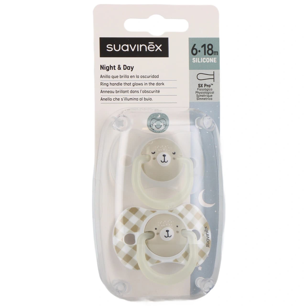 SUAVINEX SUC NIGHT&DAY GRIS 6 18M2 — Pharmacie St Honoré - Amiens