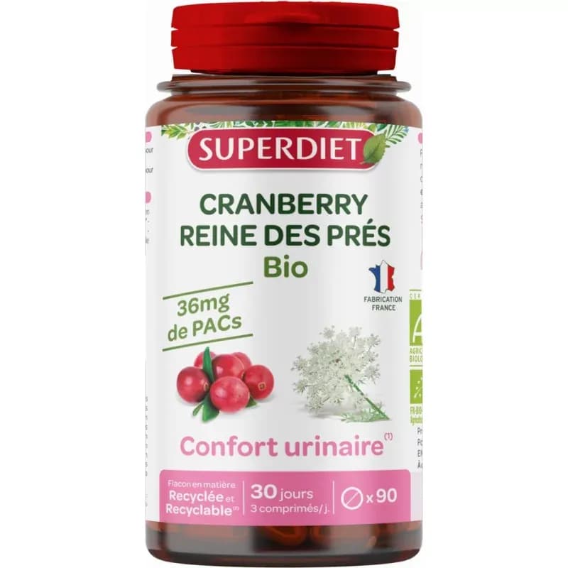 SUPERDIET CRANBERRY RDP BIO CP 90 — Pharmacie Du Village Santé