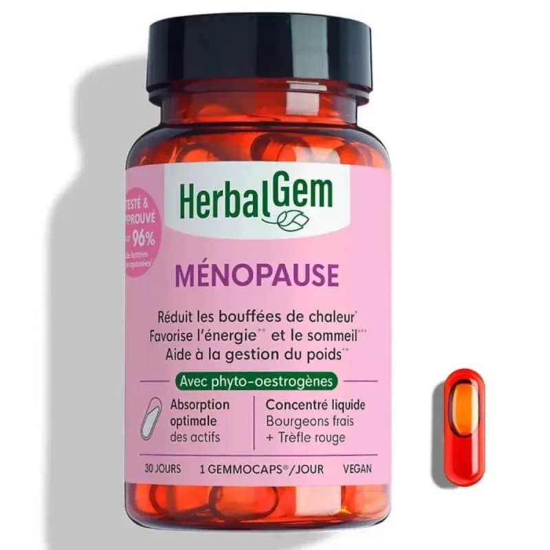 HERBALGEM MENOPAUSE GEMMOCAPS 30 — Pharmacie du Boulevard - Chalon-sur-Saône