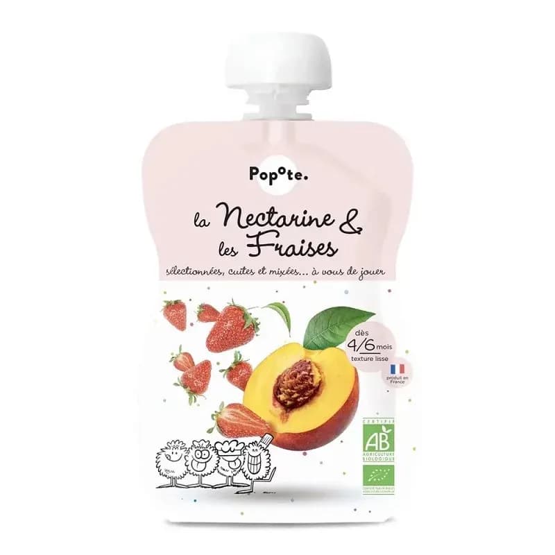 POPOTE COMPOTE NECTAR/FRAISE 120G — Pharmacie centrale de Villeparisis