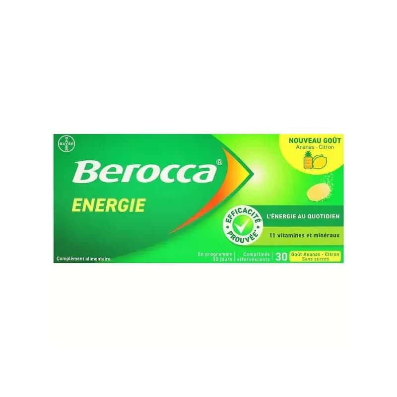 BEROCCA ENERGIE ANA/CITR CPR EFF30 — Pharmacie Rocade by Nexum