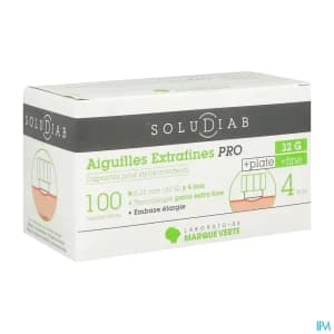 SOLUDIAB AIG PRO5 4MM 32G 100 — Pharmacie Ropars - Brest