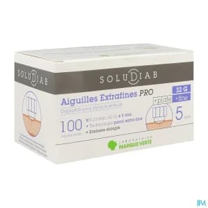 SOLUDIAB AIG PRO5 5MM 32G 100 — Pharmacie de Lardenne