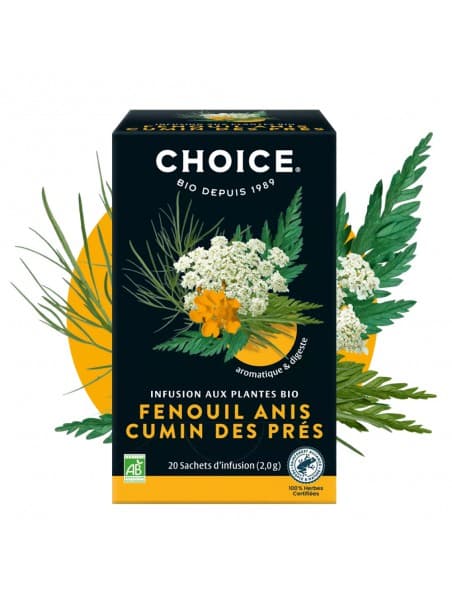 CHOICE INF FENOUIL ANIS CUMIN X20 — Grande Pharmacie des Halles Pharma