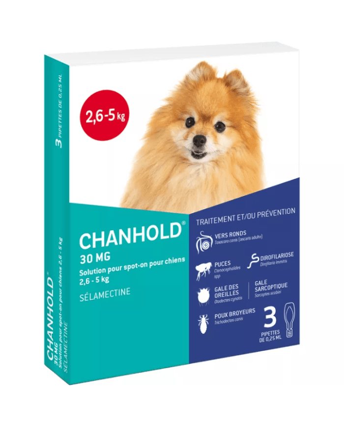 CHANHOLD 30MG CHIEN 2,6-5KG 3 — Pharmacie Du Vieil Abreuvoir