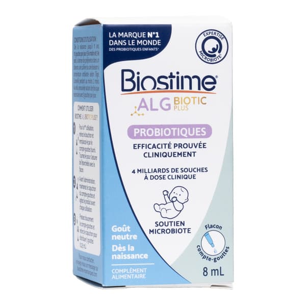 BIOSTIME ALG BIOTIC PLUS 8ML — Pharmacie Plaine Haute - Crosne
