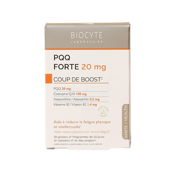 BIOCYTE PQQ FORTE 20MG GELUL 10 — Pharmacie Boetie