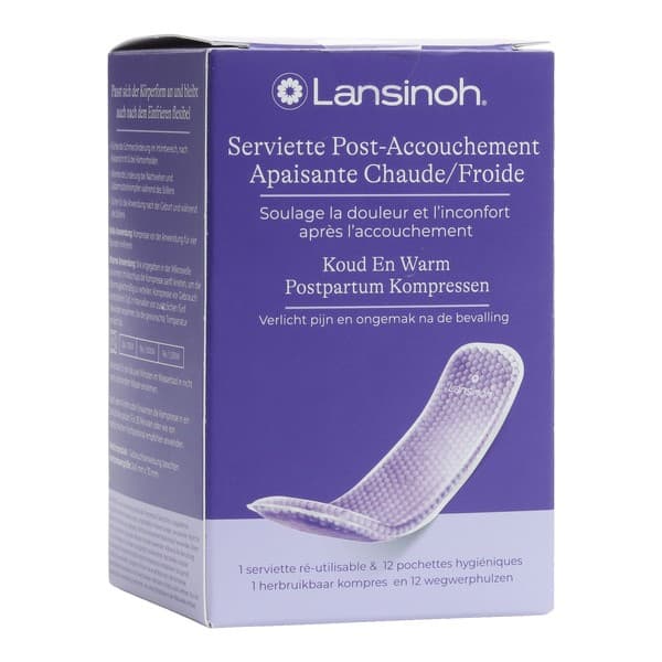 SERVIETTE POST ACCOUCHEMENT CHAUD/FROID — Pharmacie Centrale Elsie