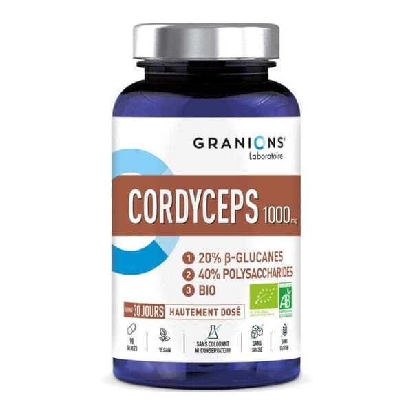 GRANIONS CORDYCEPS BIO GELUL 90 — Pharmacie Lafayette Bordeaux