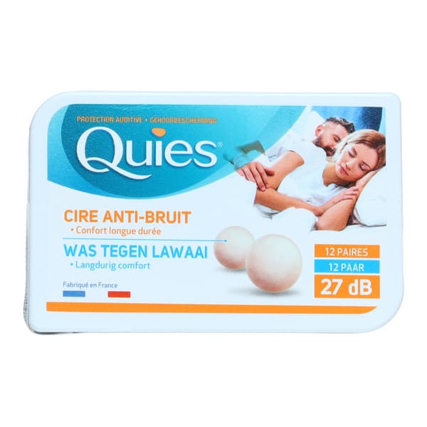 QUIES CIRE GRANDE TAILLE BT10 PAIRES — Pharmacie De L'Avenir Drancy
