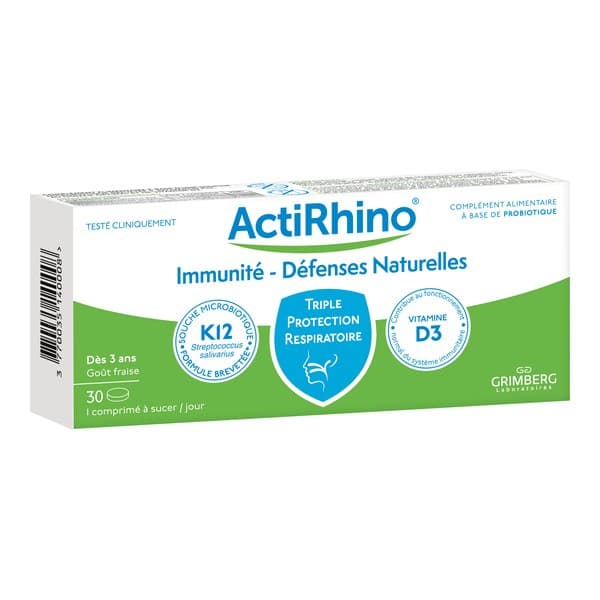 ACTIRHINO IMMUNITE CPR A SUCER 30 — Pharmacie Lafayette des Clairions
