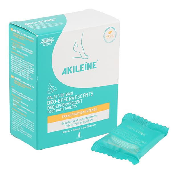 Akileine Vert Galet De Bain Deo Effervescents 12g X6 — Pharmacie du Grand Vitrolles
