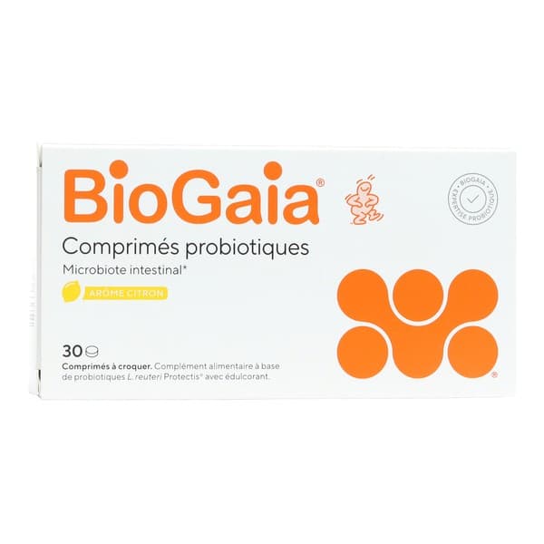 BIOGAIA PROBIO CITRON CPR 30 — Pharmacie Boetie