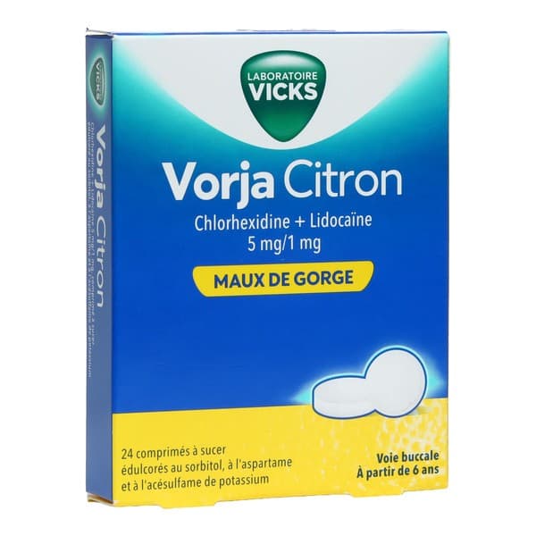 VORJA éd sorb st 5mg/1mg Cpr suc miel Pl/24x1 — Pharmacie Tocaven - Bordeaux