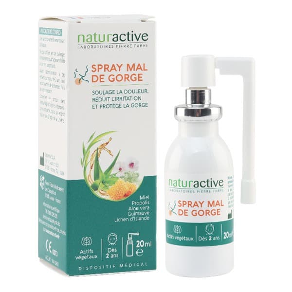 NATURACTIVE SPRAY MAL DE GORGE20ML — Pharmacie Dall'oglio Poillevey