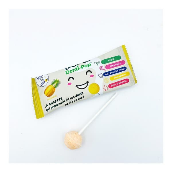 LOLLITOL DENTI-POP SUCET ANANAS X1 — Grande Pharmacie de la Station - Apothical