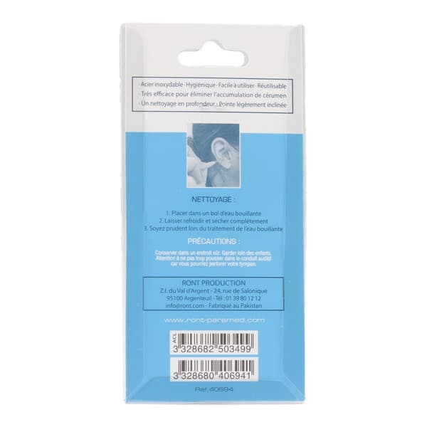 RONT CURE OREILLE METAL BLEU — Pharmacie Pharmavance Richard Lenoir