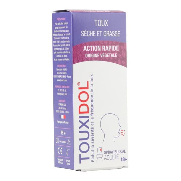 TOUXIDOL TOUX SEC GRAS AD SPR 30ML — Pharmacie Opéra Garnier