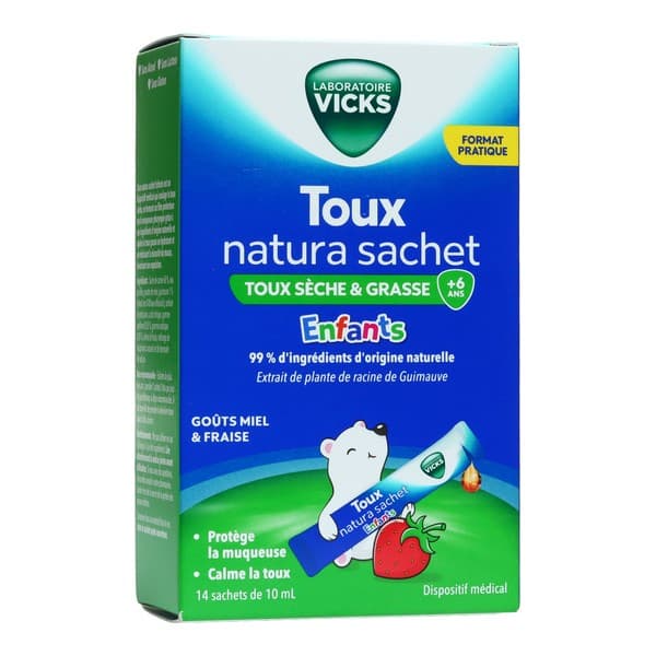 TOUX NATURA ENF SP 14SACH/10ML — Pharmacie centrale de la Villette 93 Pharmacie de garde 24h/24