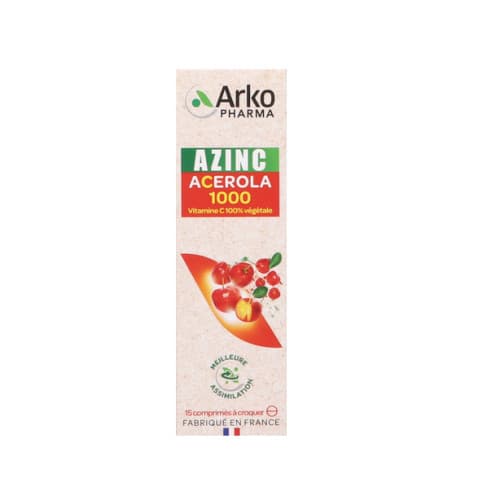 AZINC ACEROLA 1000 CPR CROQ TUB 15 — Pharmacie Des Passages - Boulogne-Billancourt