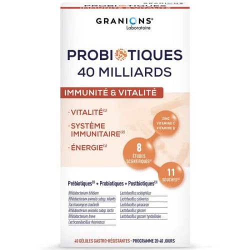 GRANIONS PROBIO IMMUNITE GELUL 40 — Pharmacie Maritime