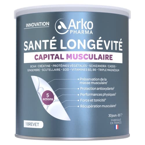 ARKOPHARMA CAPITAL MUSCULAIRE 285G — Pharmacie Lafayette Daloy