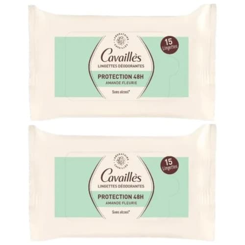 CAVAILLES DEO PROT 48H LINGETTE X2 — Pharmacie du Bien Etre