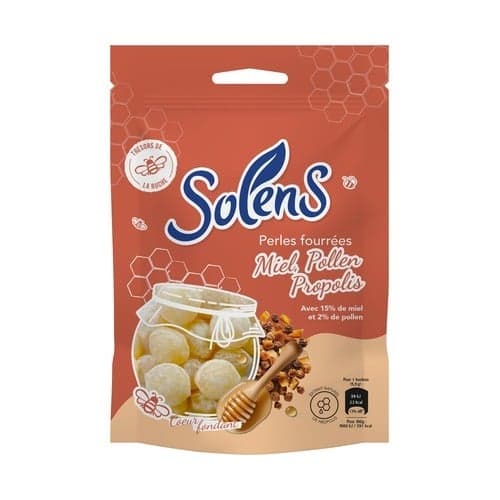 SOLENS PERLE MIEL/POLL/PROPOL 100G — Pharmacie du Soleil Elsie Santé