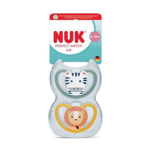 SUCET NUK PM AIR 6 18M ZEBR LION 2 — Grande Pharmacie Bastille Faubourg - Apothical - Nexum