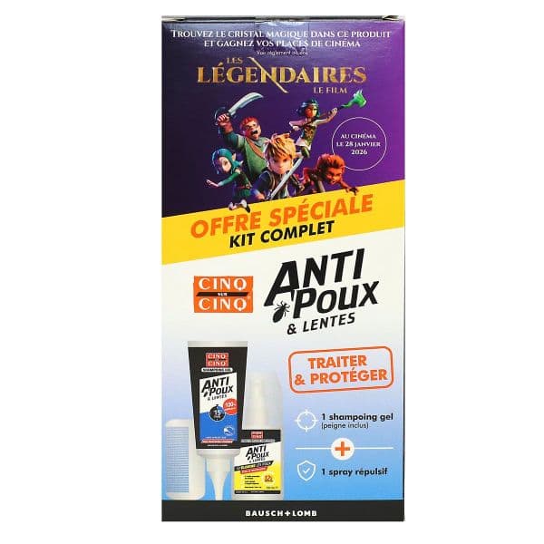 CINQ/CINQ KIT SH NATURA100+REPULS — Pharmacie Rocade by Nexum