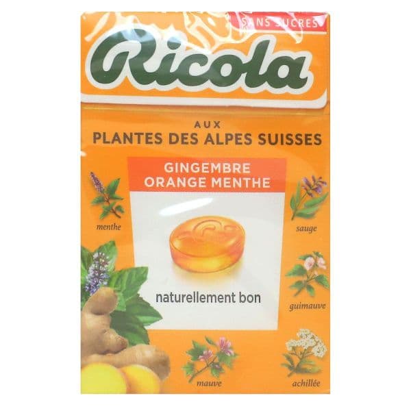 RICOLA BONBON GINGEM/ORANGE/MENTHE — Pharmacie Maritime