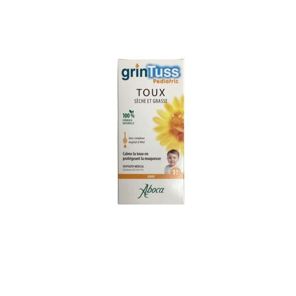 GRINTUSS PEDIATRIC TOUX SIROP 128G — Pharmacie Jean Médecin