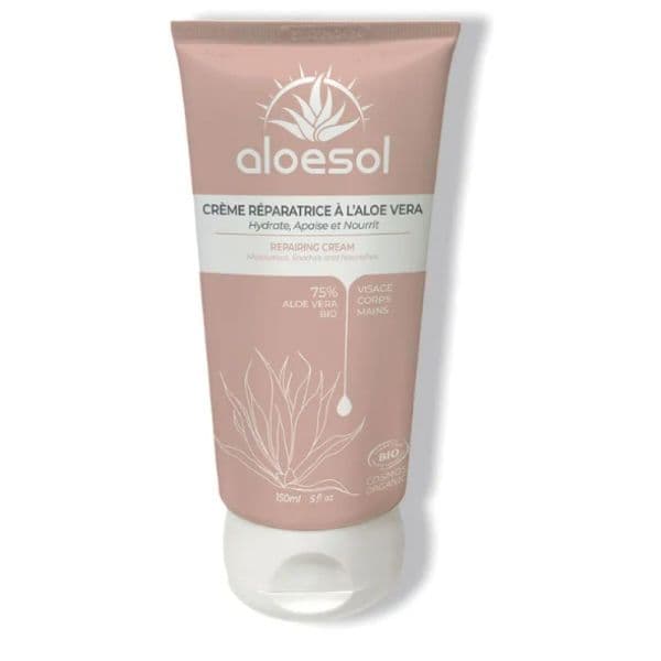 Aloesol Creme Reparatrice 75% Aloe Vera Bio 150ml — Pharmacie du Pilori